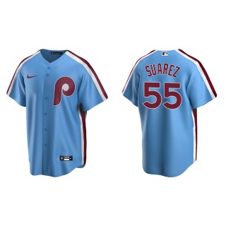 Ranger Suarez Light Blue Cooperstown Collection Road Jersey