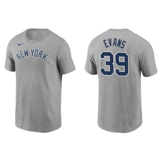 Men's Yankees Phillip Evans Gray Name & Number Nike T-Shirt