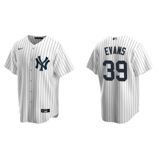 Men's Yankees Phillip Evans White Replica Home Jersey