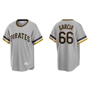 Jarlin Garcia Gray Cooperstown Collection Road Jersey