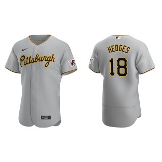 Austin Hedges Gray Authentic Road Jersey