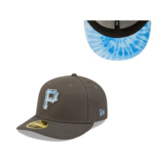Men's Pittsburgh Pirates Graphite 2022 Father's Day On-Field Low Profile 59FIFTY Fitted Hat