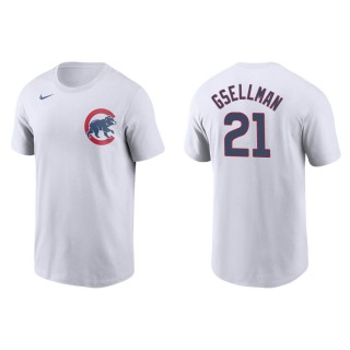 Men's Cubs Robert Gsellman White Name & Number Nike T-Shirt