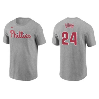 Men's Phillies Roman Quinn Gray Nike T-Shirt