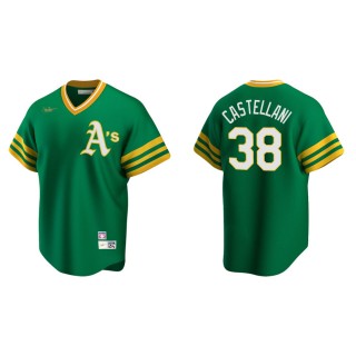 Men's Oakland Athletics Ryan Castellani Kelly Green Cooperstown Collection Road Jersey