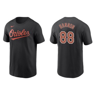 Men's Orioles Rylan Bannon Black Nike T-Shirt