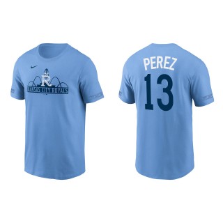 Men's Salvador Perez Royals Light Blue 2022 City Connect T-Shirt