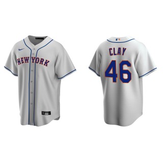Men's New York Mets Sam Clay Gray Replica Road Jersey