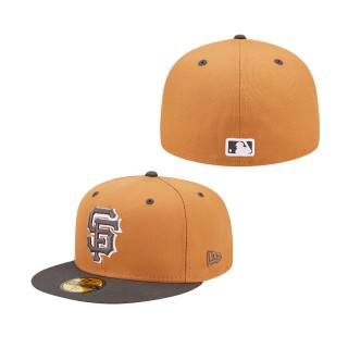 Men's San Francisco Giants Brown Charcoal Two Tone Color Pack 59FIFTY Fitted Hat