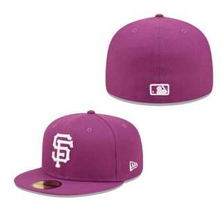 Men's San Francisco Giants New Era Grape Logo 59FIFTY Fitted Hat