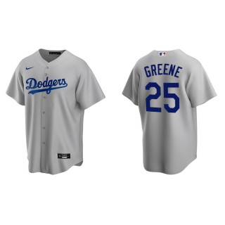 Men's Dodgers Shane Greene Gray Replica Alternate Jersey