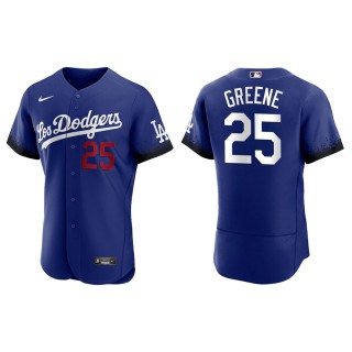 Men's Dodgers Shane Greene Royal 2021 City Connect Authentic Jersey