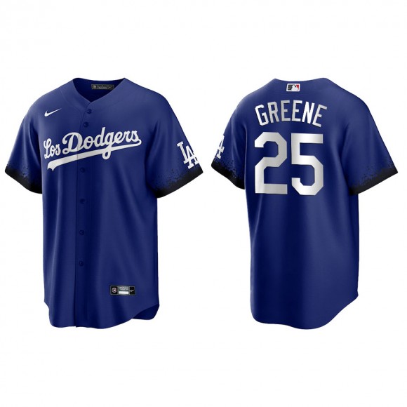 Men's Dodgers Shane Greene Royal 2021 City Connect Replica Jersey
