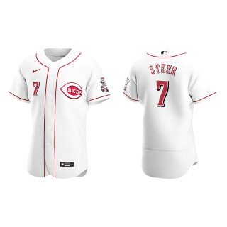 Spencer Steer White Authentic Home Jersey