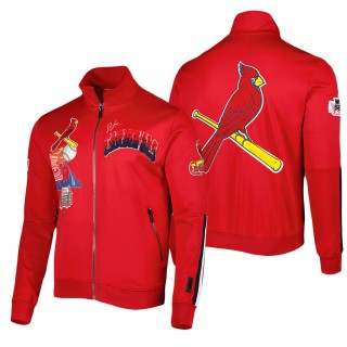 Men's St. Louis Cardinals Pro Standard Red Hometown Full-Zip Track Jacket