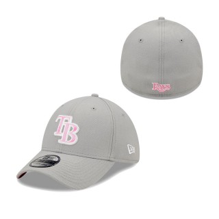 Men's Tampa Bay Rays Gray 2022 Mother's Day 39THIRTY Flex Hat