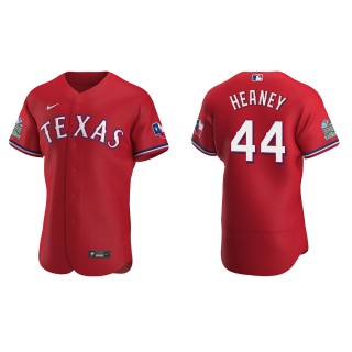 Andrew Heaney Scarlet Authentic Alternate Jersey