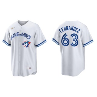 Junior Fernandez White Cooperstown Collection Home Jersey