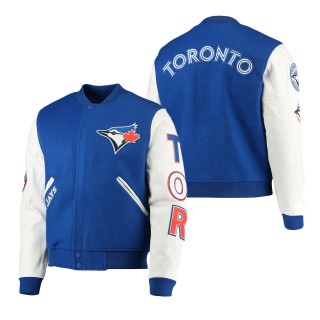 Men's Toronto Blue Jays Royal Varsity Logo Full-Zip Jacket