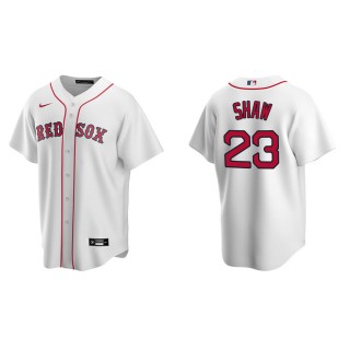 Men's Red Sox Travis Shaw White Replica Home Jersey