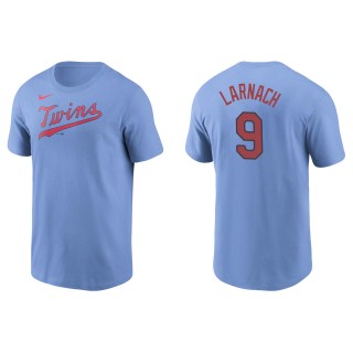 Men's Minnesota Twins Trevor Larnach Light Blue Name & Number T-Shirt