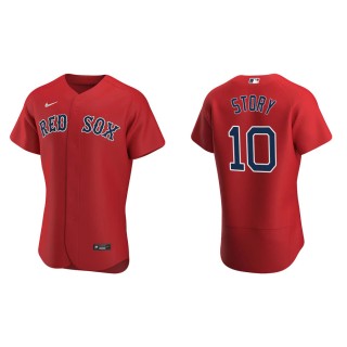 Men's Red Sox Trevor Story Red Authentic Alternate Jersey
