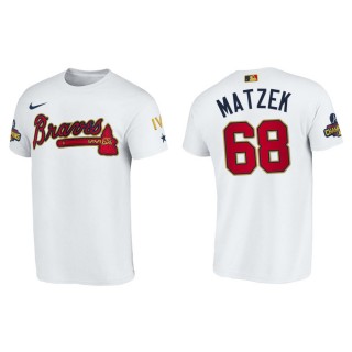 2022 Gold Program Tyler Matzek Braves White Men's T-Shirt