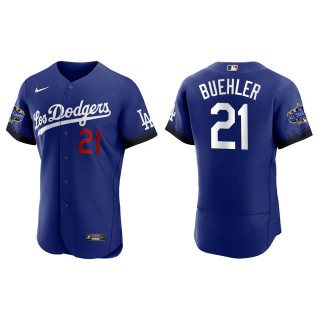 Men's Dodgers Walker Buehler Royal 2022 MLB All-Star City Connect Jersey
