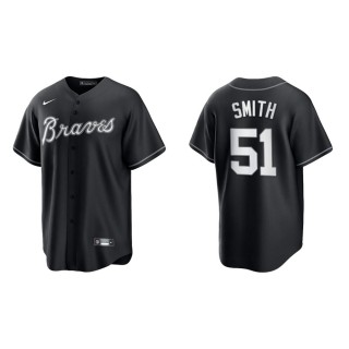 Men's Braves Will Smith Black White Replica Official Jersey