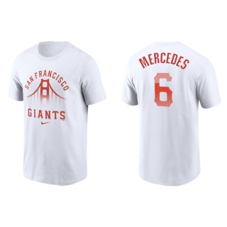 Men's San Francisco Giants Yermin Mercedes White City Connect Graphic T-Shirt
