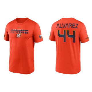 Men's Astros Yordan Alvarez Orange 2022 City Connect Legend T-Shirt