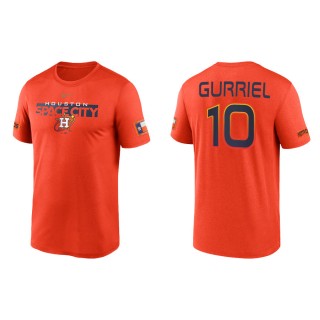 Men's Astros Yuli Gurriel Orange 2022 City Connect Legend T-Shirt