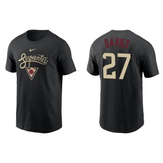 Men's Diamondbacks Zach Davies Black 2021 City Connect Graphic T-Shirt
