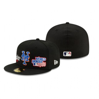 New York Mets Black 1986 World Series Champions 59FIFTY Hat