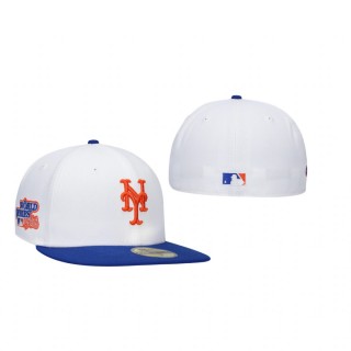 New York Mets White Royal 1986 World Series Two-Tone Hat