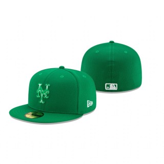 Mets Kelly Green 2021 St. Patrick's Day On Field 59FIFTY Hat
