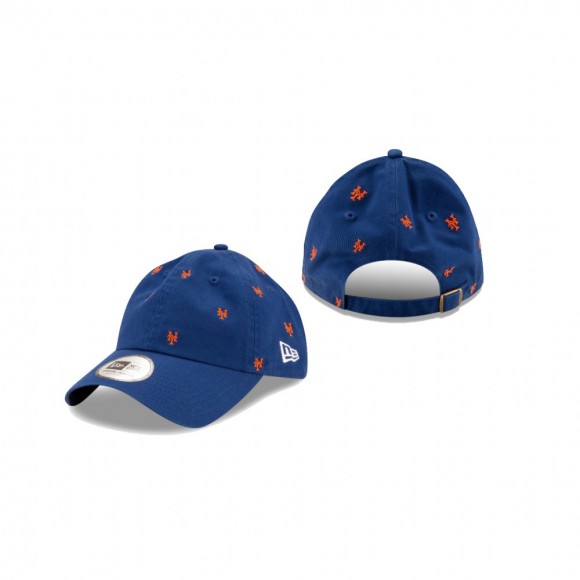 New York Mets Adjustable Royal All Over Logo Casual Classic Hat