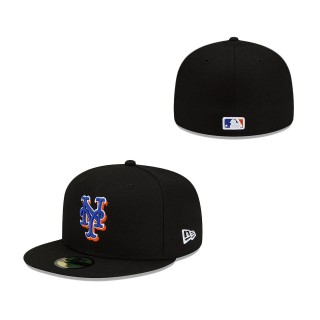 New York Mets New Era Alternate Authentic Collection On-Field 59FIFTY Fitted Hat Black