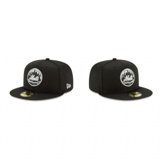 Mets Clubhouse Black Team 59FIFTY Fitted Hat