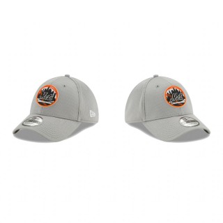 Mets Clubhouse Gray 39THIRTY Flex Hat