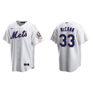 Men's Mets James McCann White 60th Anniversary Replica Jersey