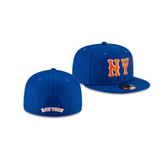 Mets Blue Ligature 59FIFTY Fitted Hat
