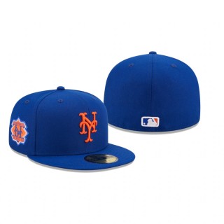 New York Mets Royal Logo Side 59FIFTY Fitted Hat