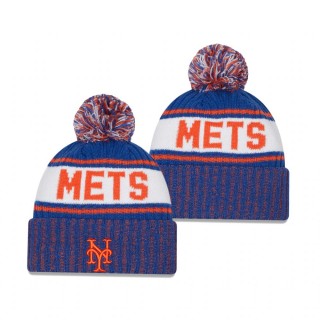 New York Mets Royal Marl Cuffed Knit Hat