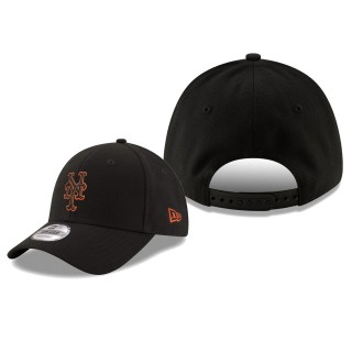 New York Mets Black Momentum 9FORTY Adjustable Snapback Hat