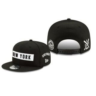 New York Mets Black Multi 9FIFTY Adjustable Snapback Hat