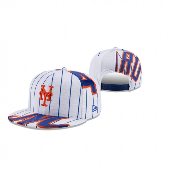 New York Mets Noah Syndergaard White Player Authentic Jersey V1 9FIFTY Snapback Hat