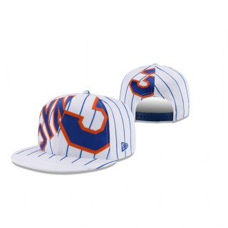 New York Mets Noah Syndergaard White Player Authentic Jersey V2 9FIFTY Snapback Hat