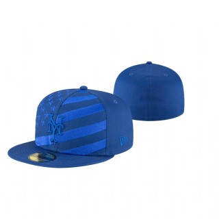 Mets Royal Team Color Wave 59FIFTY Fitted Hat