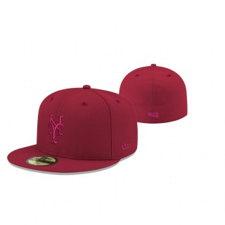 Mets Tonal Cardinal 59FIFTY Fitted Cap